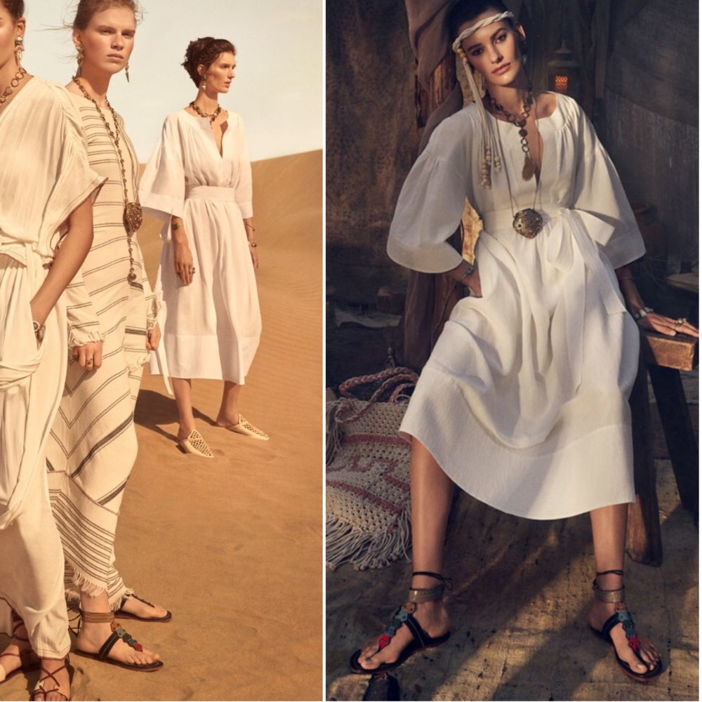 🤍 Zara Meisel White Studio Oversize Dress